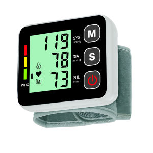 Home Wrist Blood Pressure Monitor for Adult Medical High-Precision Digital Pulse Tonometer Heart Rate Tensiometer Use Battery