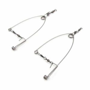 Automatic Fishing Device Stainless Steel Spring Loaded Speed Hook Ice Fishing Automatic Hook Setter Fishing Hooks with Spring