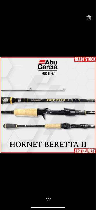 Abu Garcia Hornet Beretta II Spinning And Casting Fishing Rod