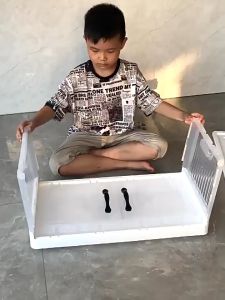 Foldable Storage Box With Lid Home Wardrobe Transparent Clothes Storage Cabinet Stackable Storage Organizers 折疊收納櫃/收纳盒