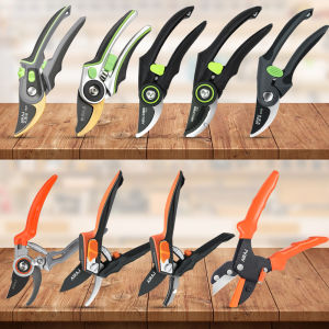 AIRAJ Pruning Shears Full Category Multi-gear Adjustment Large Opening Super Sharp Manual Trimmer Professional Garden Shears