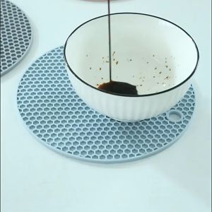 Tatakan Silicone Bulat - Alas  Anti Slip Panci - Piring - Gelas