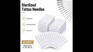 5/10/20/50/100PCS Tattoo Needles RL RS RM M1 Disposable Sterilized 316 Stainless Steel Tattoo Machine Needles for Tattoo Machine