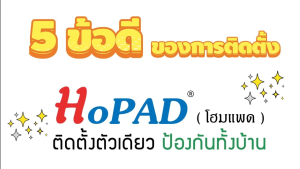 โฮมแพด ( HoPAD ) 3 Phase ( ติดตั้งตัวเดียว ป้องกันทั้งบ้าน ) แถมฟรีชุดติดตั้ง+ PP8M