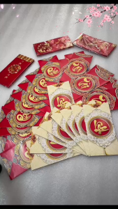 Set 50 -100 bao Lì Xì Tết Mẫu Phúc Lộc Tài In 3D Size Lớn - Mẫu Lì Xì Truyền Thống