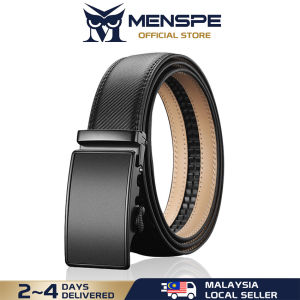 MENSPE Mens Belt Men Fashion Belt Men Genuine Leather Belts Pattern Belt Automatic Buckle Belts Brand Luxury High Quality Business Strap Male Waistband for Men