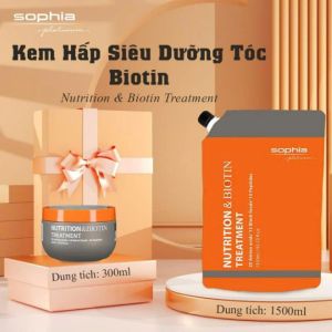 Hấp Sophia Nutrition & Biotin Treatment Dưỡng Chất Phục Hồi Tóc Siêu Mền Mượt Và Giúp Tóc Chắc Khỏe