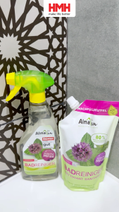 Nước tẩy rửa bề mặt nhà vệ sinh Almawin Hữu Cơ Hương Bạc Hà 500ml HMH.8032499 loại túi châm lại