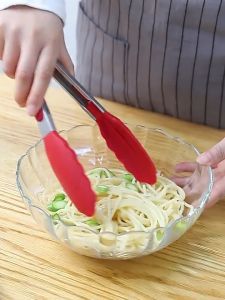 CAPIT GORENGAN MAKANAN | CAPIT MASAK GORENG | PENJEPIT CAPITAN KUE MAKANAN GORENGAN SILIKON 27 CM FOOD TONG | UTENSILE AMBER | PENCAPIT | CAPITAN SUTIL SILICONE TAHAN PANAS FOOD TONG