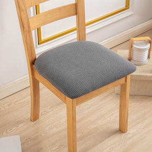 Universal Elastic Waterproof Chair Cover with Strap Hotel Restaurant Solid Wood Chair Cover Simple Modern Home Dining Table