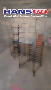 RAK SKRIN SABLON BISA UKURAN 40X60 ATAU 45 BONGKAR PASANG