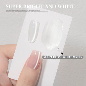 12ML 1-5PCS Ice Clear White Water Moonlight Cat Eye Gel Nail Polish universal Magnet Cat Eye Gel Polish UV Light Nails