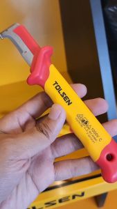 Tolsen VDE Premium Line Insulated Knife (Cable Knife | Dismantling Knife) 1000V