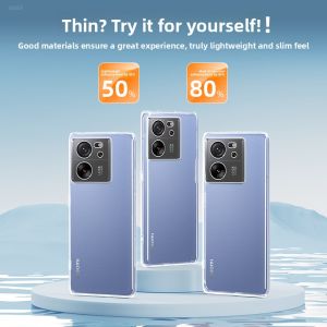Ultra-Thin Silicone Phone Case for Xiaomi 13T pro Transparent Full Cover Shockproof Soft Shell Mens Edition Anti-Fall Protection