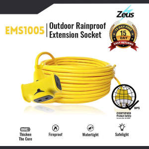 Zeus Extension Cord Socket long Plug-in Strip 5M/10M/20M/30M Electric Vehicle Charging Extension Wire