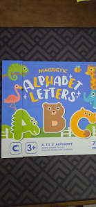 OSSDE Letter Matching Game Magnetic Alphabet Learning Toys for Toddlers Portable Spelling Game