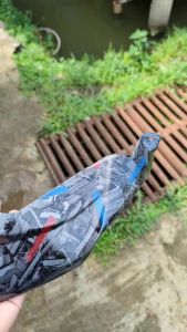 Forged merah biru tutup lampu belakang nmax old