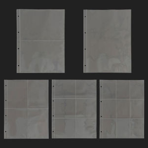 A4 Clear 10 Pcs Photo Album Refill Pages File Protector 4/11 Holes 6×4 8×10 4/11 Ring Binder Photocards Postcard Card Notebook