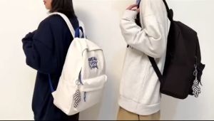 Trendi Anak Perempuan Laki-laki Tahan Air Laptop Kuliah Ransel Mode Travel Wanita Tas Nilon