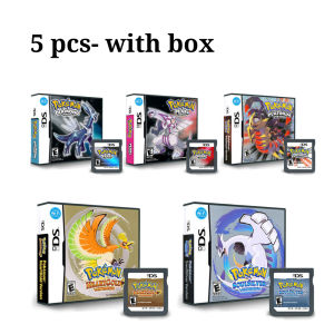 Bandai | Pokémon NDS Game Card Diamond Pearl Soul Silver Heart Gold Platinum US Edition (R4 Card Edition)