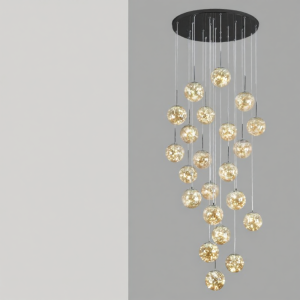 HAOJUESHIDENGSHI | Modern Luxury Staircase Pendant Light