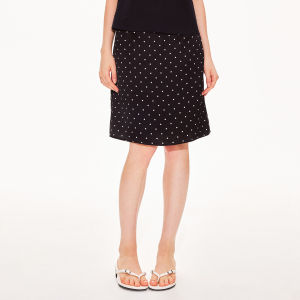 Apea | Vinegar Acetate Satin Dotted Half Skirt
