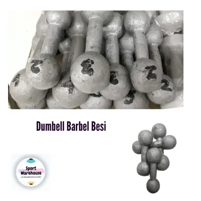 (1pcs) Dumbell Barbel Besi 05kg/1kg/2kg/3kg/4kg/5kg/10kg