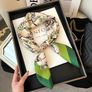 Fashionable Womens Scarf 2025 New Style Square Neck Warmer All-Match Trendy Winter Spring Polyester Fiber Headscarf