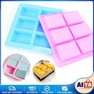 ★Same Day Shipping★ New Silicone Pudding Candy Mold 6 Cavity Square Silicone Soap Mold Supplies Craft Soap Mould Decorating Handmade Candle Decorating