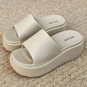 Dép Nữ Đế Dày Chống Trượt Mùa Hè EVA Dép Đi Trong Nhà Thời Trang Thường Ngày Dép Xăng Đan Giản Dị Màu Trơn Cho Nữ