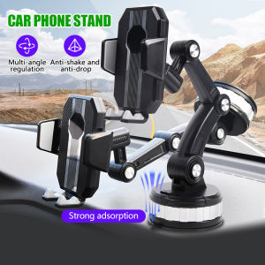 Universal 360° Long Neck Car Mount Phone Holder Mobile Phone Stand with Silicon Sucker CZ031 Premium 1 Touch Fixed Shockproof Car Holder