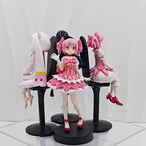 Bandai | In Stock Anime 17.5-18.5cm Kaname Madoa Akemi Homura Sitting Posture And Standing Posture Cute Sweet Figure PVC Model Toys Gifts