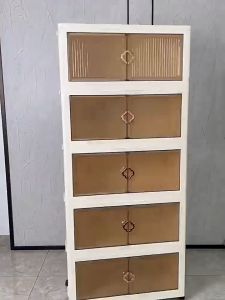 78cm Foldable Storage Box 3/4/5 Layers Stackable Storage Cabinet Muti-functional Storage Organizer Storage Box Almari Plastik