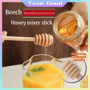 Tase Good 50/100 8 cm Pieces of Honey Stirring Stick Honey Spoon Wooden Honey Stirring Stick