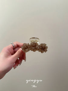 Kẹp Tóc Hình Hoa 3D Thời Trang Mới 2024 Kẹp Tóc Nửa Đuôi Cá Cỡ Vừa Cho Phụ Nữ Phụ Kiện Tóc Đầu Xuân Mùa Hè Thiết Kế Độc Đáo