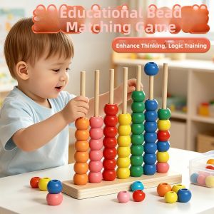 Color Classification Educational Bead Toy for 2-6 Year Olds