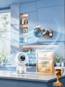 Ambrosi | Wall-mounted Silent Fan No Drilling Powerful Suction Cup