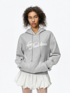 ANN ANDELMAN | Two-in-one Hooded Sweatshirt Dress