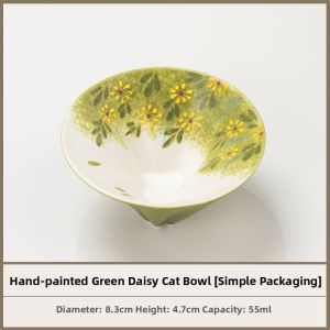 NITUGUSHI | Hand-Painted Cat Design Ceramic Gaiwan Teacup Single Cup