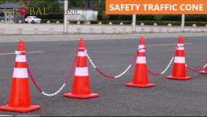 Safety Traffic Cone 70CM / Kerucut Lalu Lintas Rubber