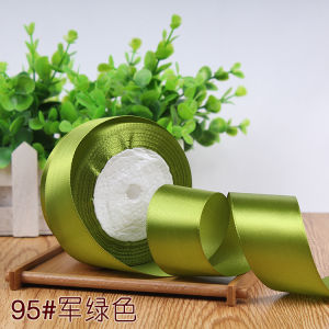 Hot Sale (25yards/roll) 40mm Single Face Satin Ribbon for Wedding Party Decoration Invitation Card Christmas Gift Wrapping Tape
