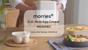 Morries MS400EC 0.2L Egg Cooker Egg Boiler Soft Boiled Steamed Eggs MS-400EC