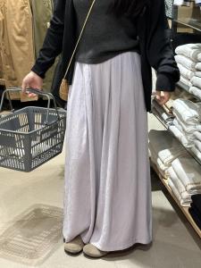 Quần Ống Rộng Cạp Cao Màu Tím Nhạt Cho Nữ Mùa Hè 2025 Quần Ống Rộng Xếp Ly Mới Quần Dài Thường Ngày Cho Nữ