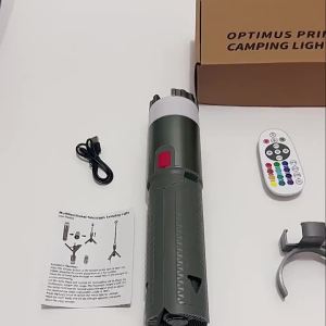 Optimus Prime 6000mAh Telescopic Flashlight: Long Endurance Camping Light