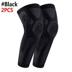 FVXVXV 1/2Pcs Sports Lengthen Knee Pad Leg Sleeve High Elastic Breathable Non-slip Perspiration Compression Leg Warmer Men Women