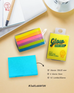 TJ Sticky Notes Memo Tom & Jerry Glow 5 Warna Colors