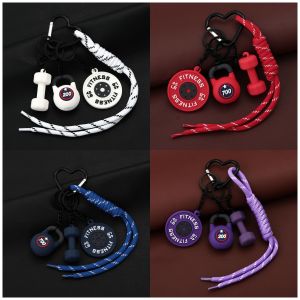 3DMini Dumbbell Fitness Kettle Keychain for Women Men Fashion Bag Pendant Fitness Enthusiast Athlete Bag Car Key Decoration Gift