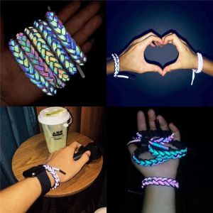 🔥🔥Roman Holiday 18 Colors Little Lion Shoelace Mens Woven Bracelet Couple Wristband Lightweight Reflective Bracelet COD