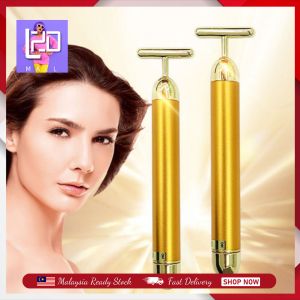Energy Beauty Bar 24K Golden Vibrating Facial Roller Massager