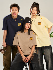 เสื้อยืดแขนสั้นผ้าปักลายชาติพันธุ์ย้อนยุคที่สวมใส่ได้หลากหลายสำหรับเยาวชนในฤดูร้อน สไตล์ลำลอง สวมใส่สบาย